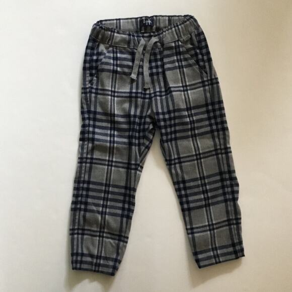 Il Gufo Gray/Navy Plaid Trousers - Picture 2 of 6